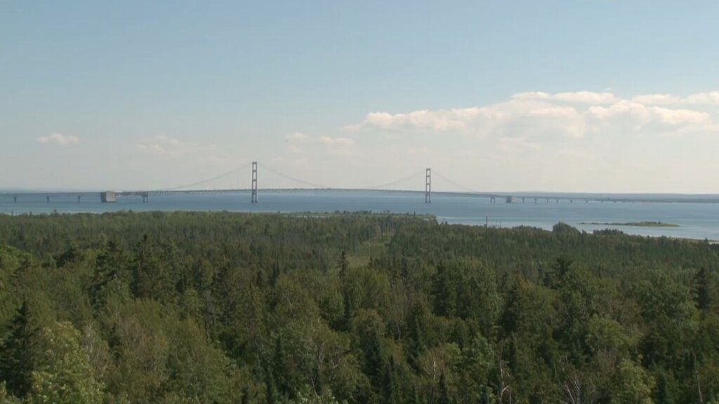 Mackinac Bridge: Panorama Live Shot